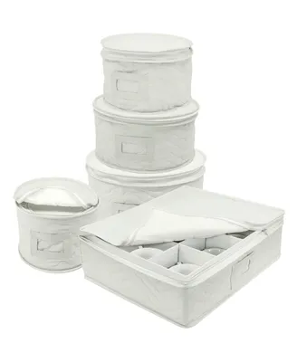 Sorbus Dinnerware Storage 5-Piece Set for Protecting or Transporting