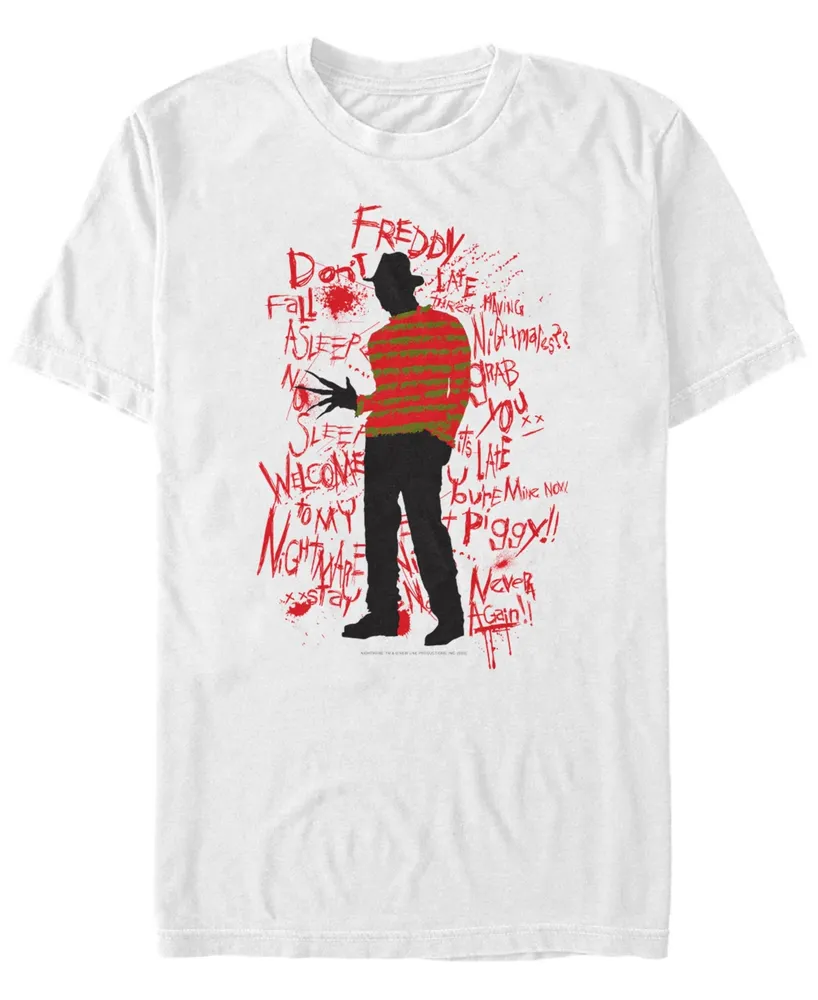 Fifth Sun Nightmare on Elm Street Japanese Ink Freddy Men's Short Sleeve T-shirt