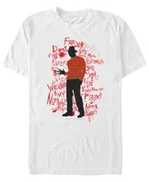 Fifth Sun Nightmare on Elm Street Japanese Ink Freddy Men's Short Sleeve T-shirt