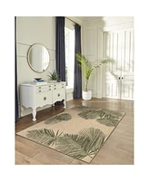 Liora Manne' Carmel Palm 4'10" x 7'6" Outdoor Area Rug