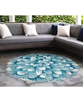 Liora Manne' Frontporch Mum 3' x Round Rug