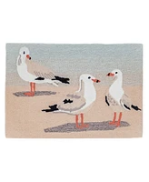 Liora Manne' Frontporch Gulls Sand 2' x 3' Outdoor Area Rug