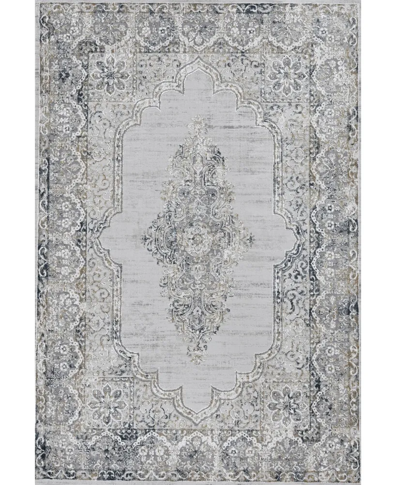 Closeout! Km Home Abbey KL32 Ivory 8' x 11' Area Rug