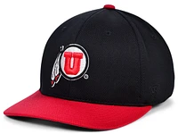 Top of the World Men's Black Utah Utes Reflex Fitted Hat