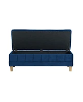 Picket House Furnishings Jude Tufted Storage Ottoman