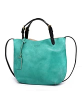 Old Trend Women's Genuine Leather Dip Dye Tote