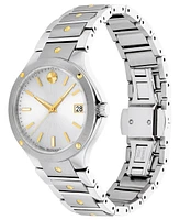 Movado Women's Swiss Se Gold Pvd & Stainless Steel Bracelet Watch 32mm