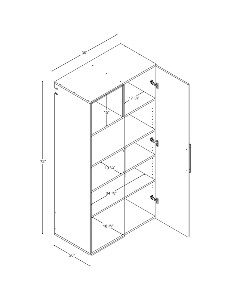 Prepac Hangups Large Storage Cabinet