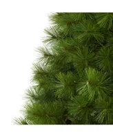 Nearly Natural Scotch Pine Artificial Christmas Tree with 350 Clear Led Lights