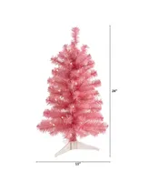 Nearly Natural Artificial Christmas Tree with 35 Led Lights and 72 Bendable Branches