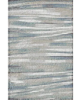 Portland Textiles Urban Exposure Shamoli Blue 5' x 7'6" Area Rug