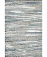 Portland Textiles Urban Exposure Shamoli Blue 5' x 7'6" Area Rug