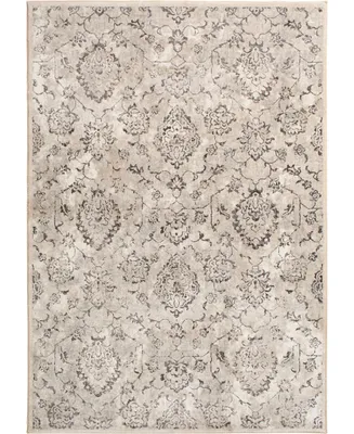 Portland Textiles Alexia Tago Silver 5' x 7'3" Area Rug