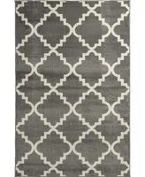 Portland Textiles Tropicana Taza Gray 7'10" x 9'10" Outdoor Area Rug