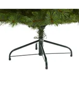 Nearly Natural Slim West Virginia Mountain Pine Artificial Christmas Tree with 629 Bendable Branches