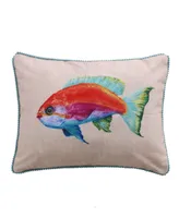 Levtex Beach Walk Colored Fish Decorative Pillow, 14" x 18"