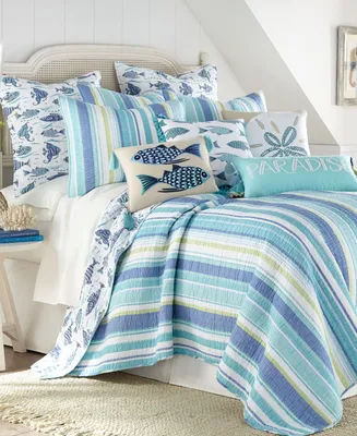 Levtex Laida Beach Whimsical Fish Reversible 2-Pc. Quilt Set, Twin