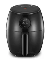 Elite Gourmet Digital 2.1Qt. Electric Hot Air Fryer with Programmable Controls, 1000W