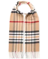 V. Fraas Men's Exploded Plaid Cashmink Scarf