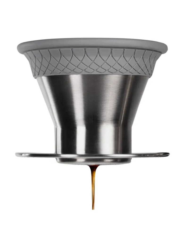 GROSCHE AMSTERDAM Pour Over Coffee Maker with Double Layer Permanent  Stainless Steel Coffee Filter, 28.7 fl oz. Capacity