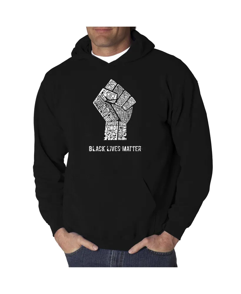 La Pop Art Men's Word Hooded Sweatshirt - Black Lives Matter