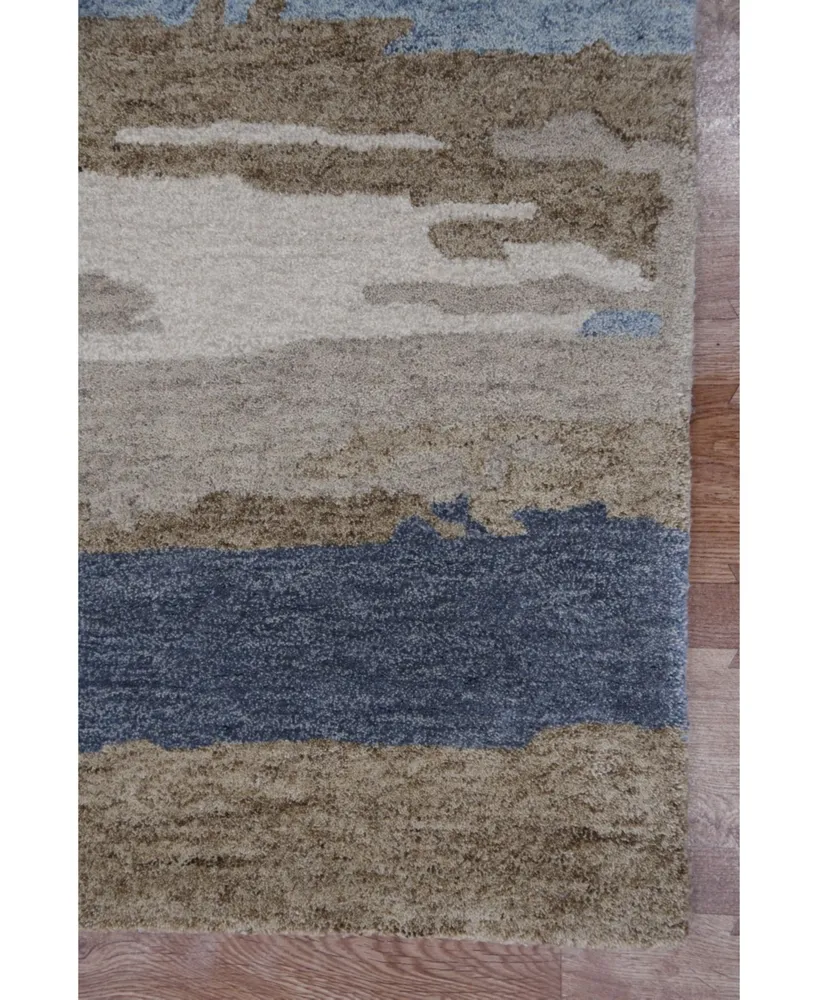 Amer Rugs Abstract Abs-5 Aquamarine 2' x 3' Area Rug