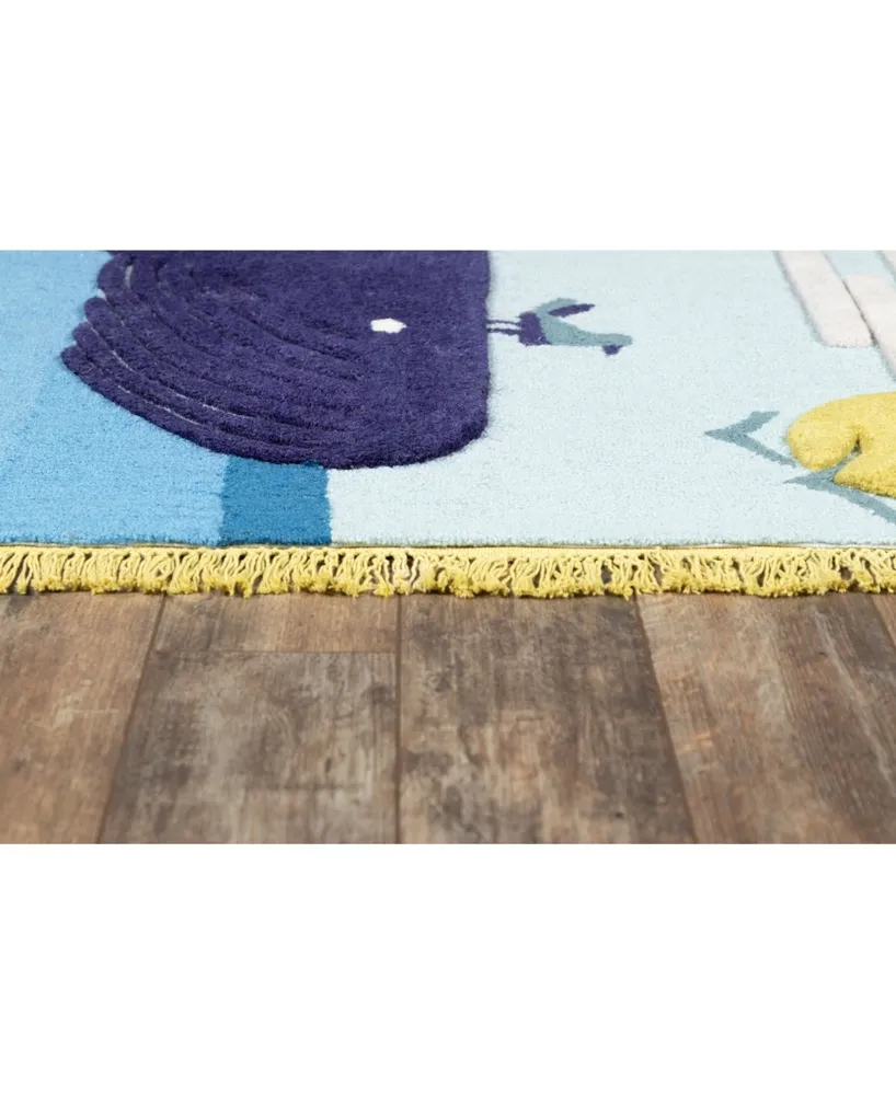 Momeni Atticus Atc-2 Blue 3' x 5' Area Rug