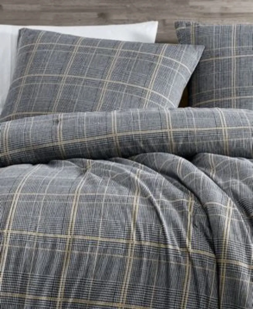 Kenneth Cole New York Sussex Brushed Cotton Flannel Comforter Sets
