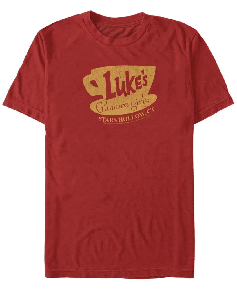 Fifth Sun Men's Gilmore Girls Lukes Distressed Short Sleeve T-shirt