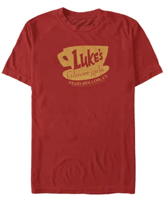 Fifth Sun Men's Gilmore Girls Lukes Distressed Short Sleeve T-shirt