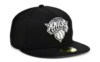 New Era York Knicks Black White 59FIFTY Cap