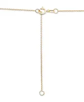 Wrapped in Love Diamond Love Knot 20" Pendant Necklace (1/2 ct. t.w.) in 14k Gold, Created for Macy's
