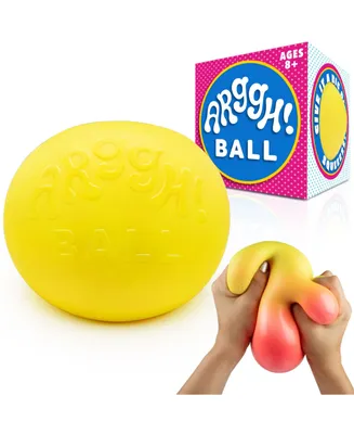 Power Your Fun Arggh Stress Ball for Adults and Kids - Yellow/Orange - Assorted Pre