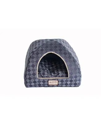Armarkat Cave Cat Bed with Checkered Pattern