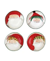 Vietri Old St. Nick Assorted Pasta Bowls - Set of 4