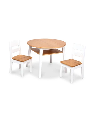 Melissa and Doug Wooden Round Table and Chairs Set