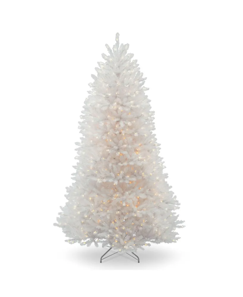 National Tree 7' Dunhill White Fir Tree with Clear Lights