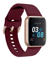 iTouch Air 3 Unisex Heart Rate Merlot Strap Smart Watch 40mm
