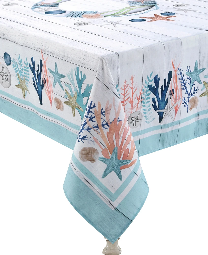 Laural Home Coastal Reef 70x144 Tablecloth