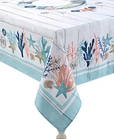 Laural Home Coastal Reef 70x144 Tablecloth