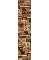 Laural Home Lodge Collage Table Runner