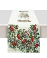 Laural Home Winter Garland Table Runner - 13"x 90"