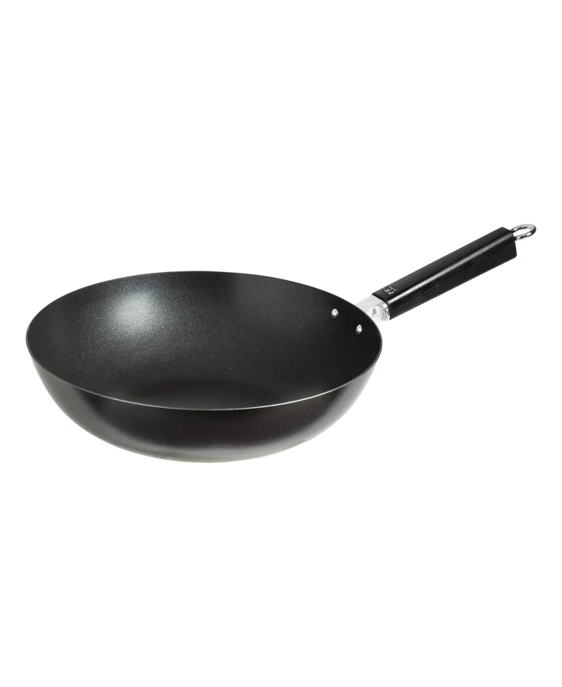 Joyce Chen Professional Series 12" Carbon Steel Excalibur Nonstick Stir Fry Pan with Phenolic Handle