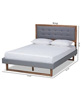 Emele Modern Transitional Full Size Platform Bed