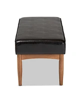 Arvid Mid-Century Modern Dining Bench