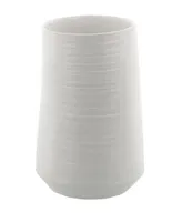 CosmoLiving by Cosmopolitan White Porcelain Contemporary Vase, 5" x 9"