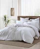 Swift Home Ultra Soft Valatie Cotton Garment Washed Dyed Reversible 3 Piece Duvet Cover Set