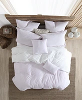 Swift Home Ultra Soft Valatie Cotton Garment Washed Dyed Reversible 3 Piece Duvet Cover Set