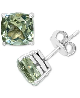 Effy Green Quartz Stud Earrings (4-1/2 ct. t.w.) in Sterling Silver