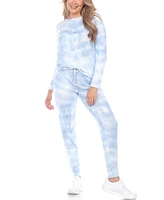 White Mark Women's 2pc Loungewear Set